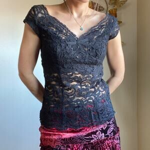 vintage y2k lace top